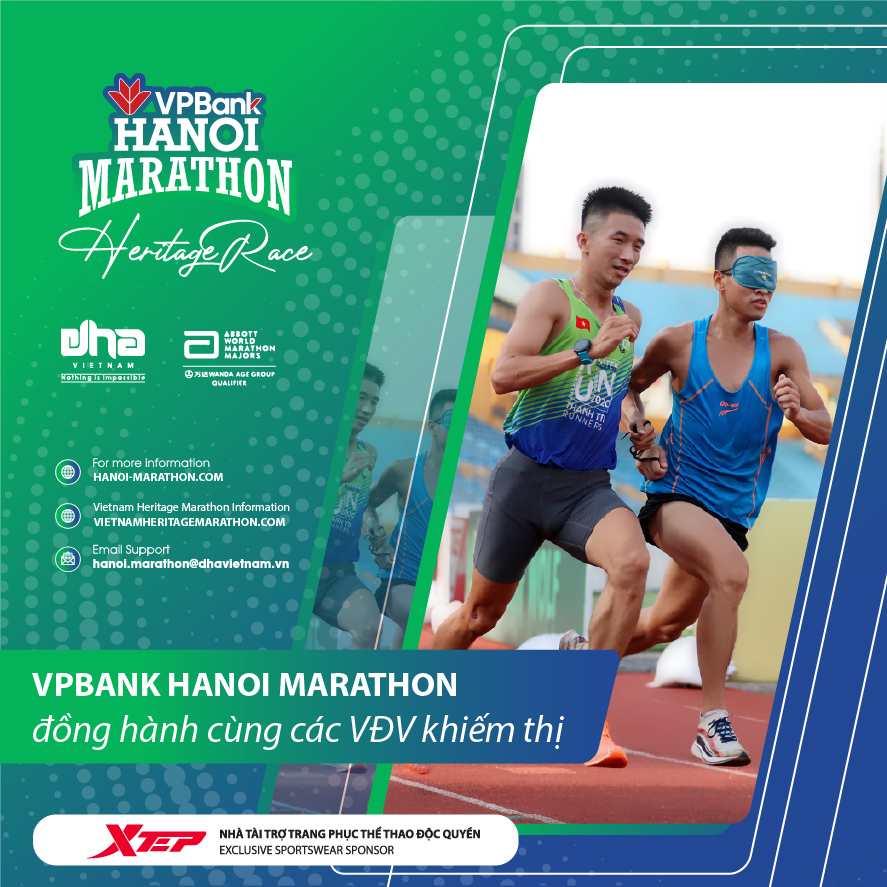 VPBank Hanoi Marathon Đồng Hành Cùng Các VĐV Khiếm Thị