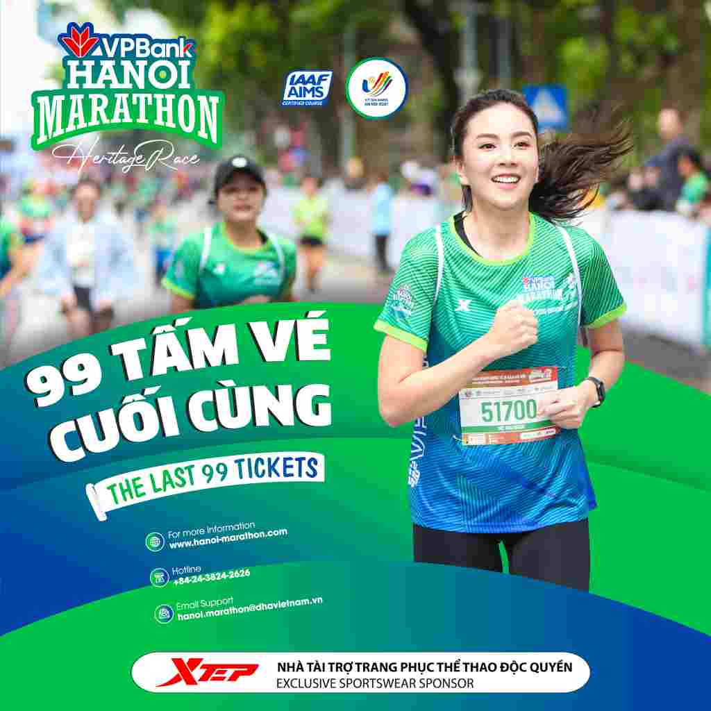 Những Tấm Vé Cuối Cho VPBank Hanoi Marathon 2021