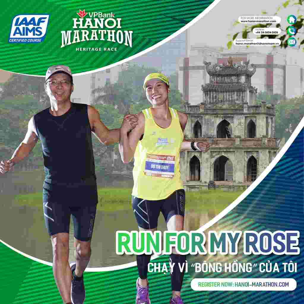Run with VPBank Hanoi Marathon for Your Rose
