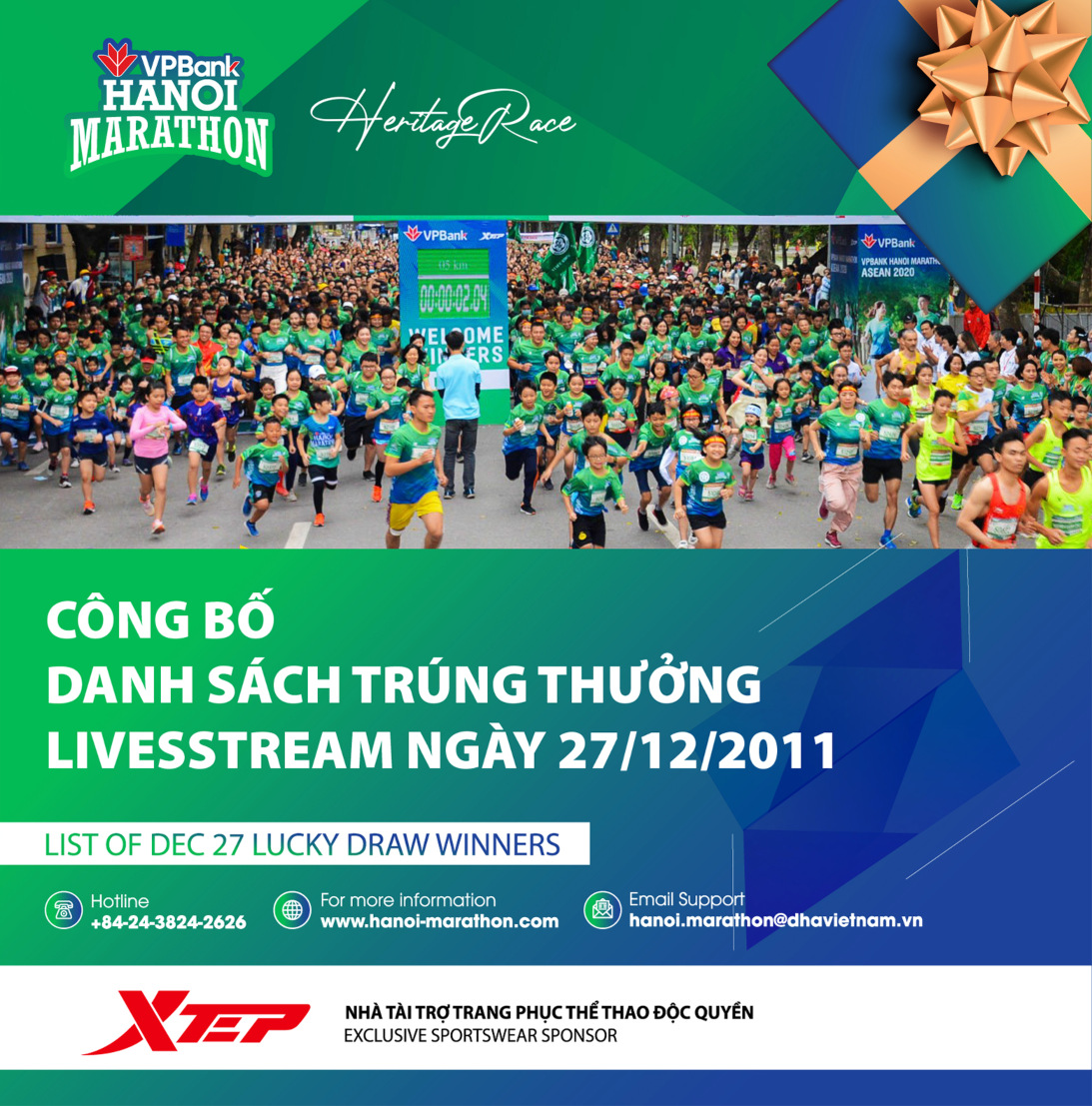 Virtual VPBank Hanoi Marathon Announces First Prize Winners