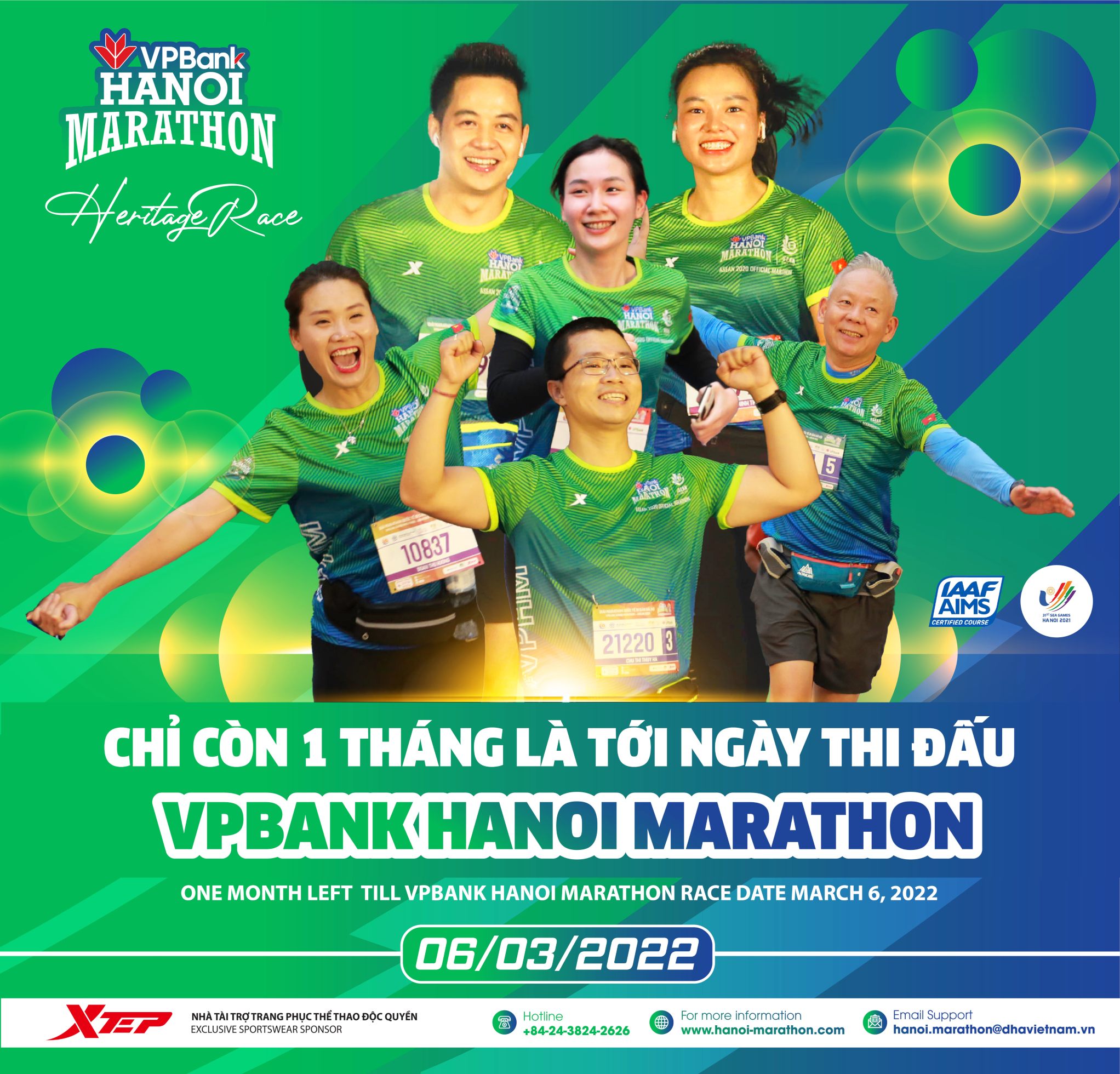 Còn 1 Tháng Đến Ngày Thi Đấu VPBank Hanoi Marathon 06/03/2022
