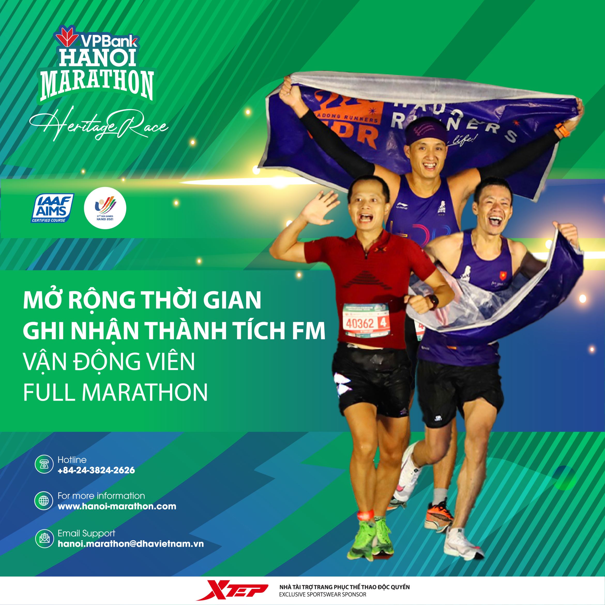 VPBank Hanoi Marathon 2021 Nới Tiêu Chí Xét Tuyển VĐV Full Marathon
