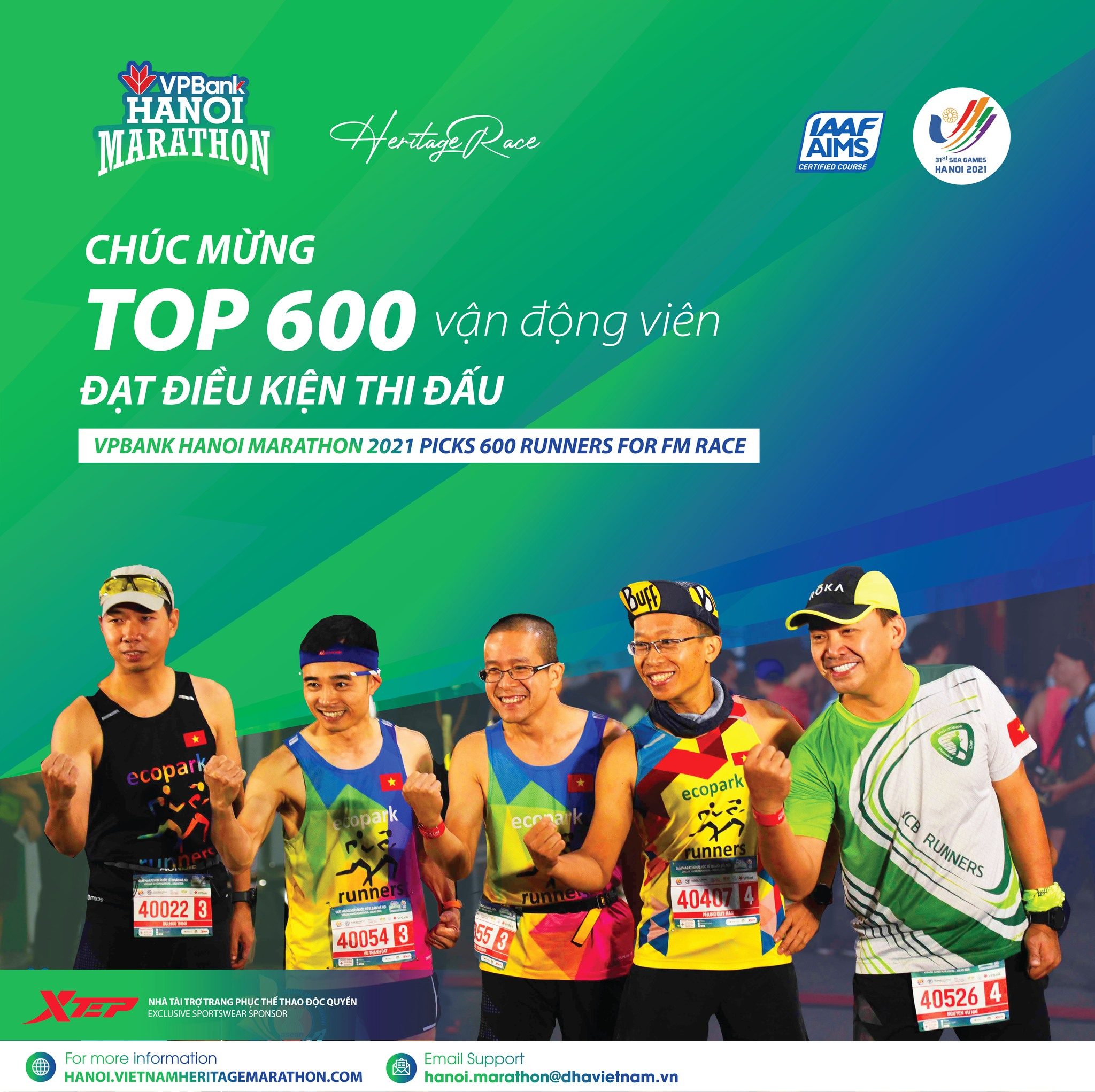 VPBank Hanoi Marathon 2021 Chọn 600 Vận Động Viên Thi Đấu FM