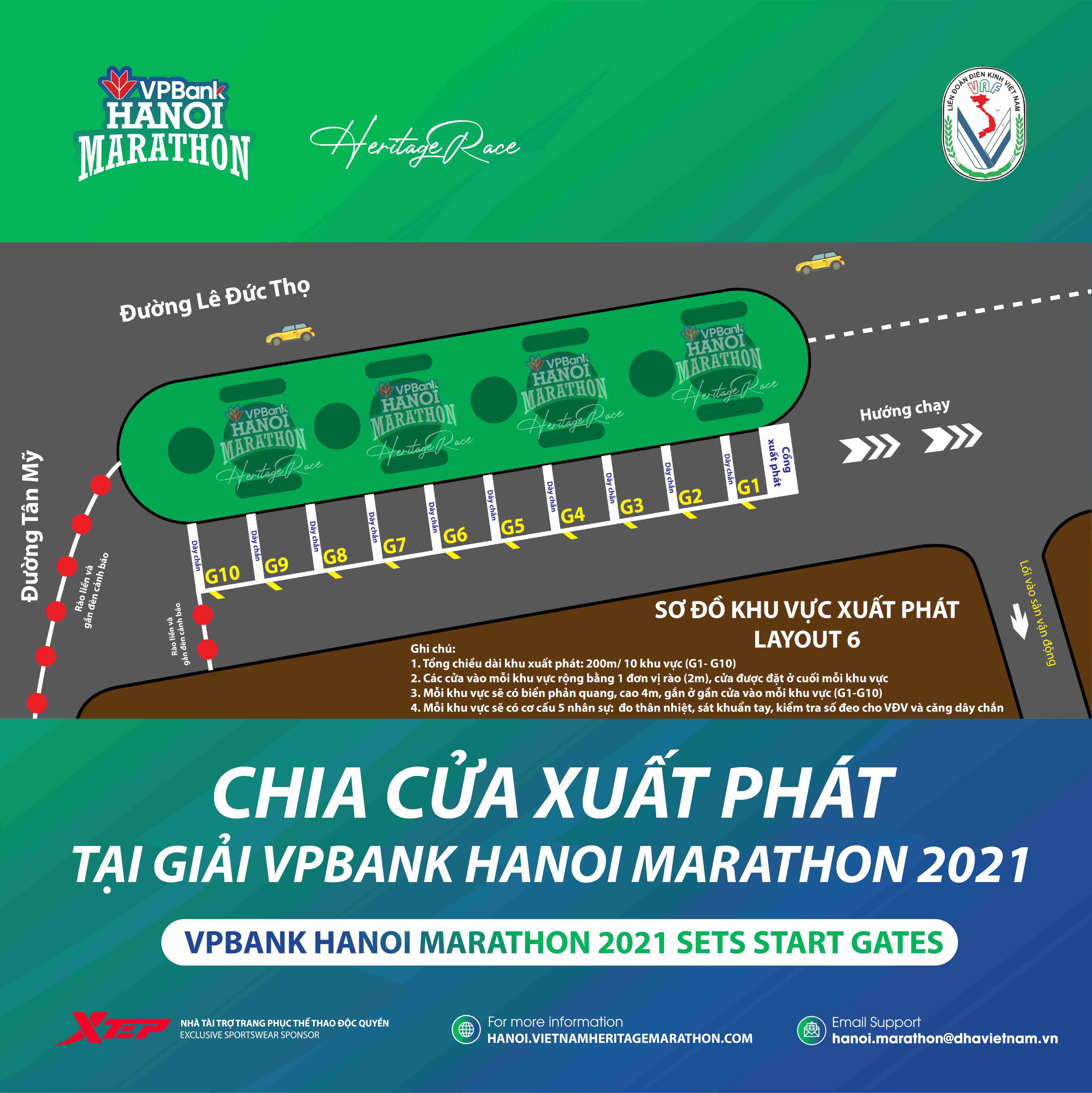VPBank Hanoi Marathon 2021 Chia Cửa Xuất Phát Để Phòng Chống Dịch
