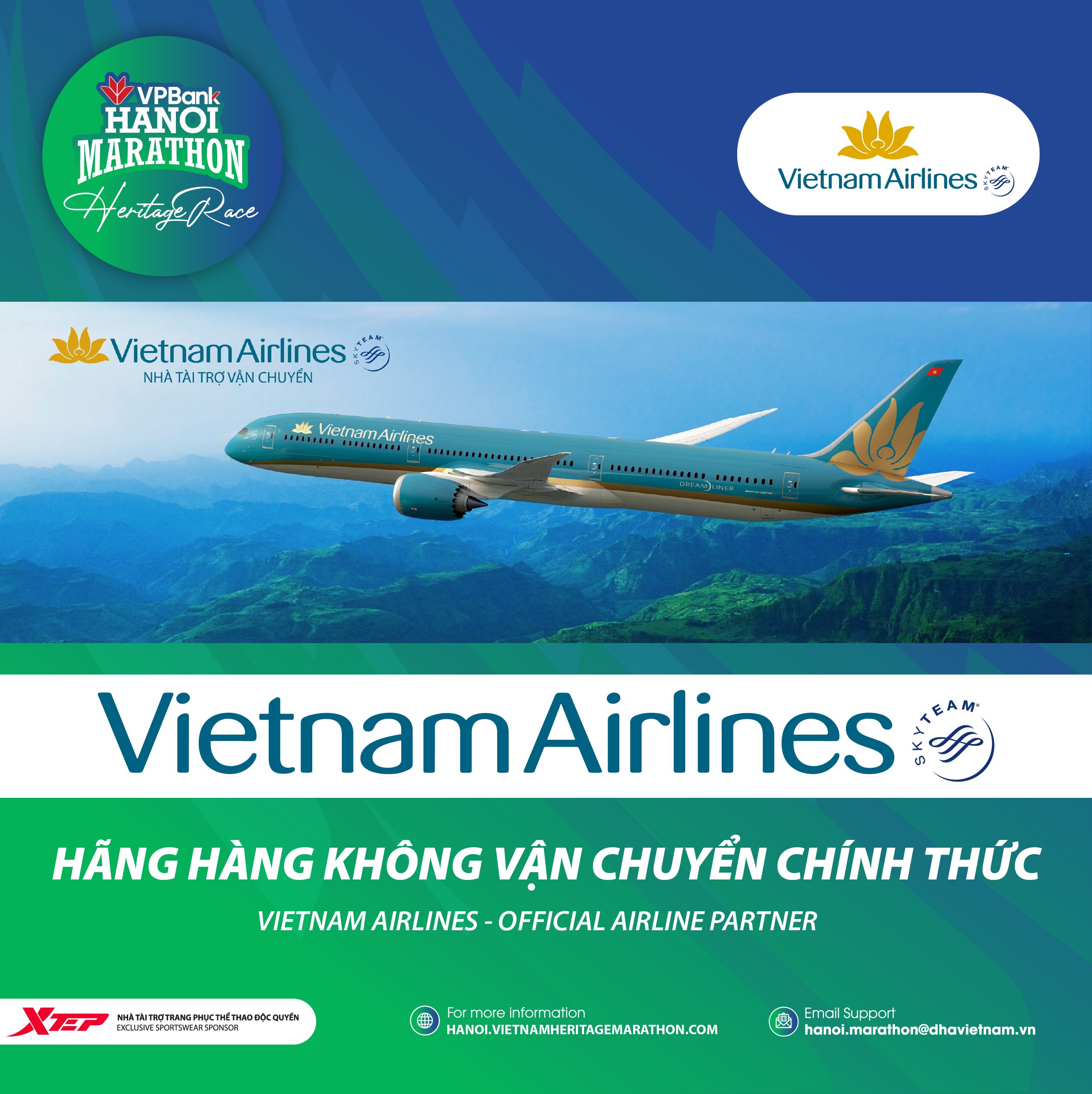 Vietnam Airlines - Đối Tác Hàng Không Của VPBank Hanoi Marathon